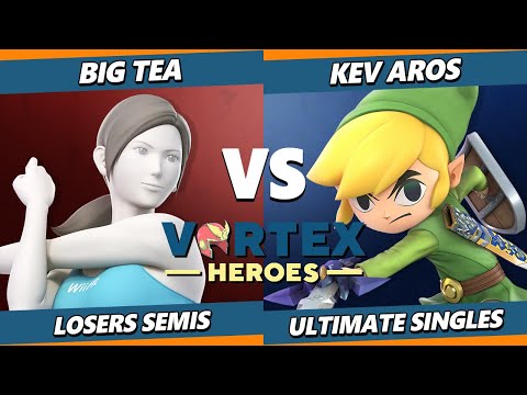 Vortex Heroes Losers Semis - Big Tea (Wii Fit Trainer) Vs. Kev_Aros (Toon Link) SSBU Ultimate