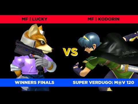 MF | Lucky (Fox) vs. MF | KoDoRiN (Marth) - Winners Finals | Super Verdugo: M@V 120 SSBM