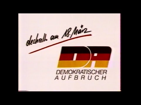DDR Volkskammerwahl 1990 - Wahlspot des DA (Demokratischer Aufbruch)