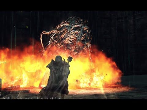 Dark Souls 2 SOTFS: vs Aldia, Scholar of the First Sin [Secret Final Boss] + Leave the Throne Ending