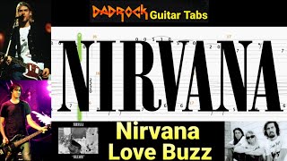 Love Buzz - Nirvana - Guitar + Bass TABS Lesson