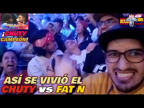 💣COLOMBIANOS REACCIONAN desde el PÚBLICO a CHUTY vs FAT N - ¡LO LOGRÓ! [RED BULL INTERNACIONAL 2023]