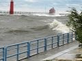 Lake Michigan Storm - Big Waves - Great Lakes ...