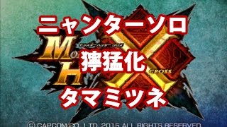 【MHX】ニャンターソロ【獰猛化タマミツネ】
