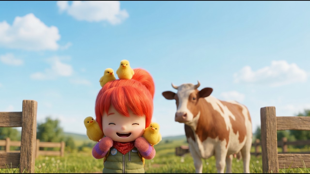 Who's on the Farm Today? Learn Animals with Wonder Kurry! 🐄🐑✨