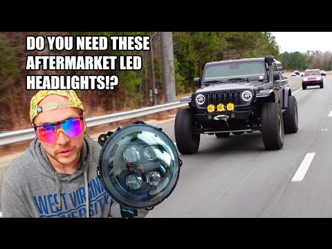Do you need these aftermarket AlphaRex LED Headlights for your Jeep JT Gladiator?