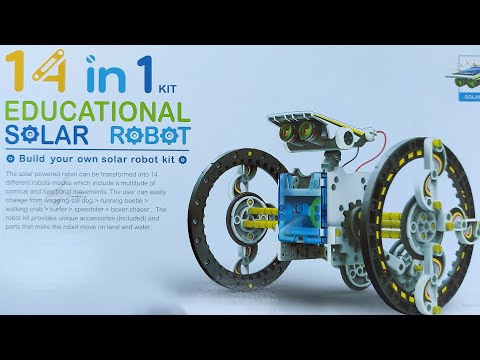 14 in 1 Solar Robot Kit - Wheel-Bot