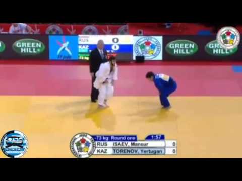 Judo Grand Slam Paris 2014 -73kg ISAEV Mansur (RUS) - TORENOV Yertugan (KAZ)
