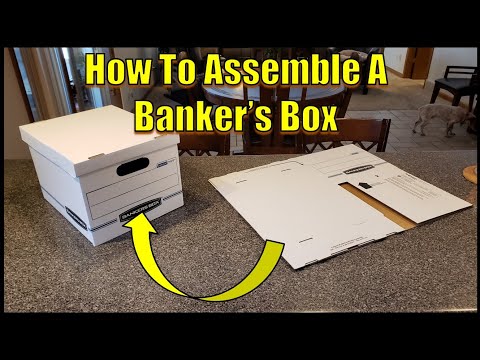 How To Fold a Banker's Box (Step by Step Tutorial)