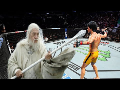 UFC4 Bruce Lee vs. Wizard Gandalf EA Sports UFC 4