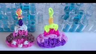 Плетем маленький тортик из резинок на день рождения - Видео онлайн