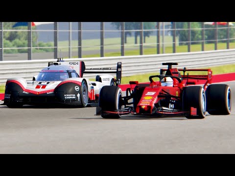 Porsche 919 EVO vs Ferrari F1 2019 -  Austin GP