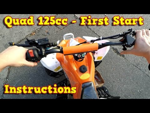 Quad 125ccm, 110cc - First Start Instructions + Test Ride Speedy RG7 from Nitro Motors