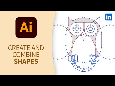 Illustratorチュートリアル - 図形の作成と組み合わせ (Illustrator Tutorial - Create and combine shapes)