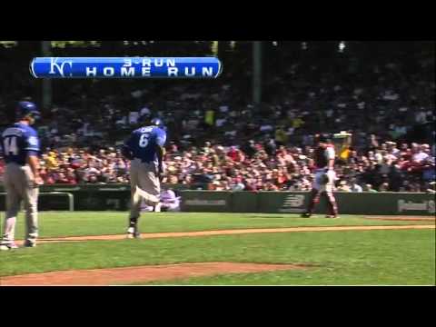 2012/08/26 Cain's three-run homer
