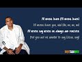 Chris Brown Never Leave Feat Jessica Mauboy LYRIC VIDEO