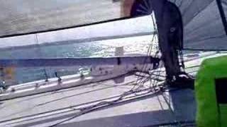preview picture of video 'Raider 302 Cat Sailing At 19+ Knots'