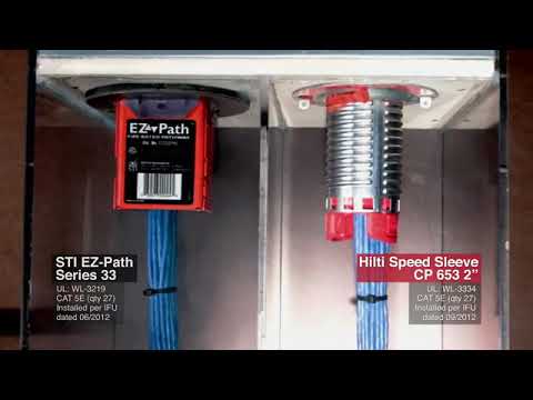 Hilti- Firestop CP653 Speed Sleeve vs Competitive Firestop Device