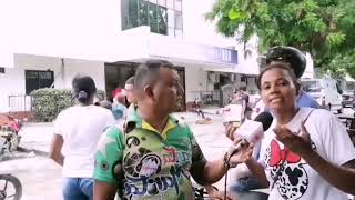 Partió vidrio de la clínica La Milagrosa por que no le dan traslado a su sobrina