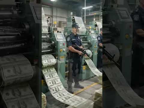 Última hora: Fábrica de dinheiro em notas.