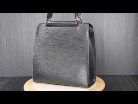 ilovekawaii C02105 - Louis Vuitton Black Epi Figari MM Hand Bag M52002