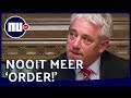 John 'Order!' Bercow vecht tegen tranen bij afscheid in Brits Lagerhuis | NU.nl