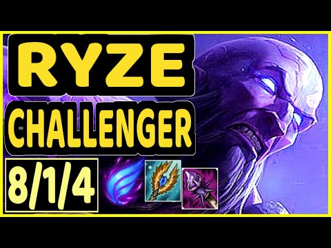 NOMANZ (RYZE) - 8/1/4 KDA TOP CHALLENGER GAMEPLAY - EUW