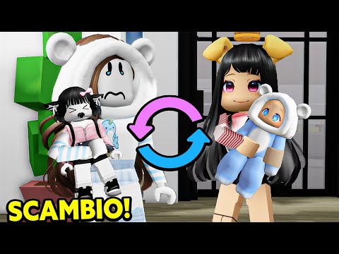 MIGLIORI AMICHE SCAMBIANO I LORO FIGLI PER 24 ORE SU BROOKHAVEN ROBLOX!