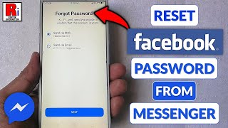 How To Reset Facebook Password From Messenger