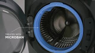 GE 5.0 cu. ft. Capacity Smart Front Load Steam Washer with SmartDispense UltraFresh Vent System with OdorBlock and Steam Sapphire Blue GFW850SPNRS Picture