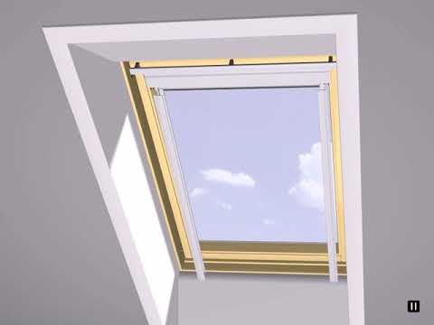 Store occultant Itzala compatible avec les fenêtres de toit VELUX, M04, MK04, 304, 1 Noir