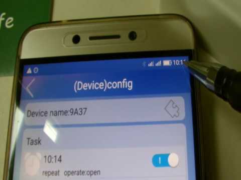 How setting timer by smartphone app??