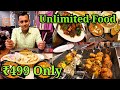 UNLIMITED Food In Roorkee In Just ₹499 | Unlimited Veg/Non-Veg Buffet | Darbar-e-tandoor🔥🔥