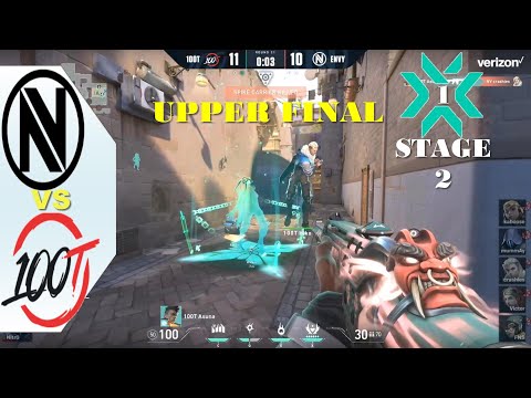 100T vs ENVY UPPER FINAL All HIGHLIGHT VALORANT VCT 2021 Challengers NA Stage 2