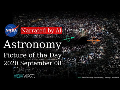 APOD: 2020-09-08 - GW190521: Unexpected Black Holes Collide (Narrated by Amy)