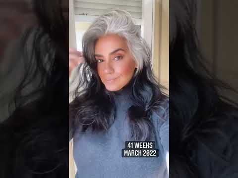 Transição para os cabelos brancos 🤍