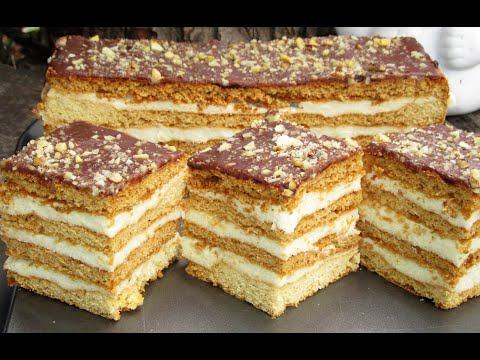 Soft gingerbread with semolina cream, a delicious cake for the holidays