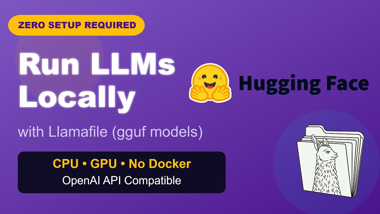 Run LLMs Locally: No Setup! Llamafile CPU/GPU (OpenAI API Compatible Server)