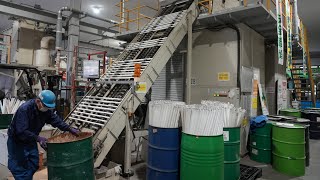 תהליך מיחזור מנורות פלואורסצנטיות. להשתמש בו מחדש בלי לזרוק אותו! גב המיחזור נחשף!