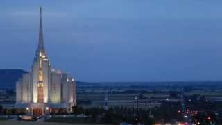 preview picture of video 'Rexburg Temple Sunset - Rexburg, Idaho - July 23rd, 2013'