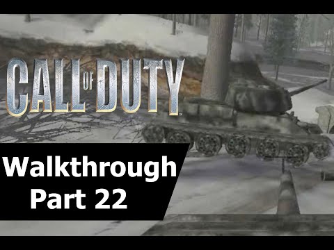 Call of Duty 1 Walkthrough Part 22 - Soviet Campaign Oder River Country (1080 PC)