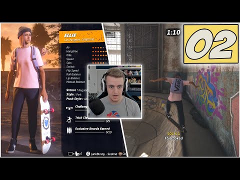 Tony Hawk's Pro Skater 1 and 2 Remastered: ELLIE IS IMPROVING! - Part 2 (PS4 Gameplay Walkthrough)