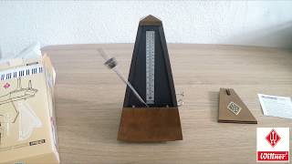 Wittner Traditional Metronome: Mahogany, matte finish