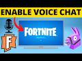 How To Turn On Fortnite Voice Chat Enable Voice Chat In Fortnite