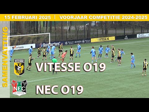 Competitie | Samenvatting Gelderse derby tussen Vitesse O19 - NEC O19 zaterdag 15 februari 2025