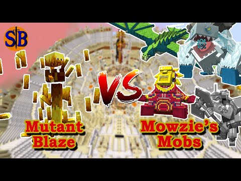 Mutant Blaze (Mutant More) vs Mowzie's Mobs | Minecraft Mobs Battle