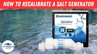 Recalibrate a Hayward AquaRite Salt Generator | Hayward Aqua Rite Salt System Recalibrate