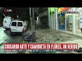 chocaron auto y camioneta en flores un herido.