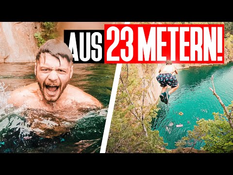 SETTING A NEW DEATH DIVING RECORD! | 23 Metres | Cliffdiving Germany