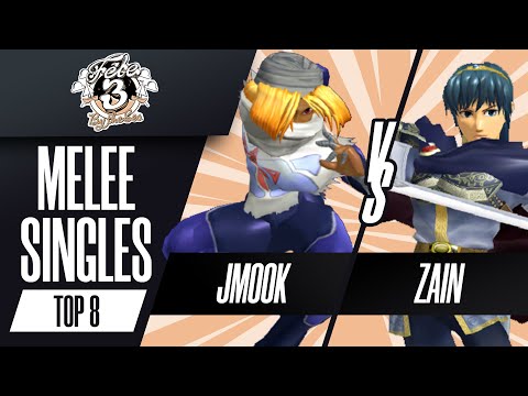 Jmook (Sheik) vs Zain (Marth) - Melee Singles Top 8 Grand Finals - Fête 3: By the Sea